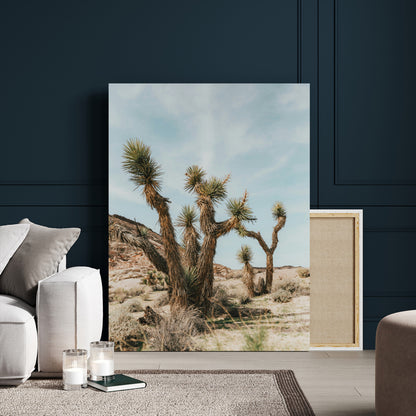 95224550-MGV-CV-24X36-Joshua Tree Desert Canvas Print – Southwestern Boho Landscape Wall Art, Rustic Nature Scene for Living Room, Entryway & Earthy