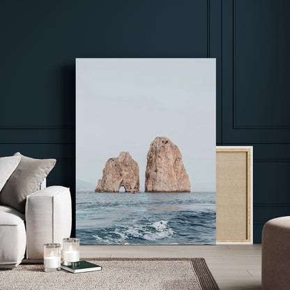 30730262-MGV-CV-24X36-Coastal Wall Art – Ocean Rock Formation Canvas Print, Dramatic Cliffs and Sea Photography Decor for Bedroom, Living Room, Office,
