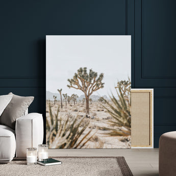 61562259-MGV-CV-24X36-Joshua Tree Canvas Wall Art – Desert Landscape, Minimalist Nature Photography, Large Framed Botanical Decor, Southwestern Canvas