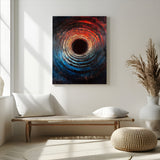 41597467-MGV-CV-24X36-Wood Vortex Wall Art Canvas Print, Framed Abstract Swirl Art Picture Print, Wood Tree Texture Perfect Modern Decor Artwork