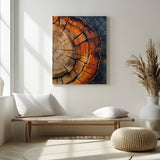 87104387-MGV-CV-24X36-Wood Texture Wall Art Canvas Print, Framed Rustic Nature Art Picture Print, Earthy Tones Perfect Modern Rustic Decor Artwork