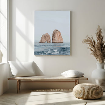 30730262-MGV-CV-24X36-Coastal Wall Art – Ocean Rock Formation Canvas Print, Dramatic Cliffs and Sea Photography Decor for Bedroom, Living Room, Office,