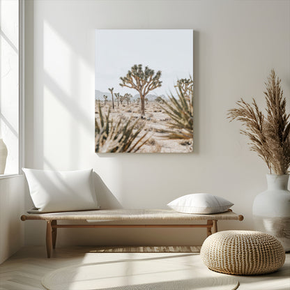 61562259-MGV-CV-24X36-Joshua Tree Canvas Wall Art – Desert Landscape, Minimalist Nature Photography, Large Framed Botanical Decor, Southwestern Canvas