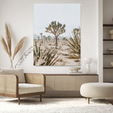 24058625-MGV-CV-24X36-Joshua Tree Wall Art Canvas Print, Framed Earthy Desert Art Picture Print, Neutral Desert Perfect Southwestern Minimalist Decor