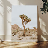 80210318-MGV-CV-24X36-Joshua Tree Wall Art Canvas Print, Framed Desert Minimalism Art Picture Print, Neutral Earth Tones Perfect Southwestern Minimalist