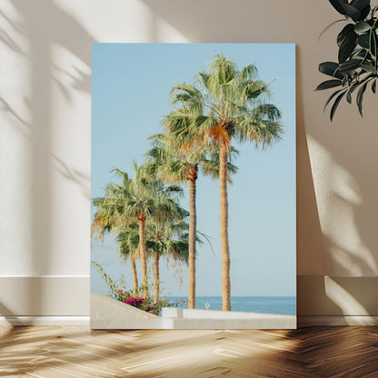 46777020-MGV-CV-24X36-Tropical Ocean Sunset Canvas Print – Beach Coastal Wall Art Canvas Print, Framed Nautical Decor for Home, Office, Vacation Resort