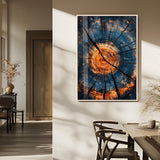 44185164-MGV-FP-48X32-3P_Natural-Tree Rings Wall Art Canvas Print, Framed Rustic Texture Art Picture Print, Wood Grain Perfect Rustic Industrial Decor Artwork