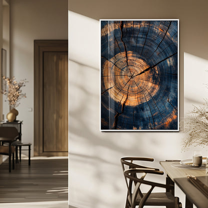 32486414-MGV-FP-48X32-3P_White-Tree Rings Wall Art Canvas Print, Framed Rustic Texture Art Picture Print, Wood Grain Perfect Rustic Industrial Decor Artwork