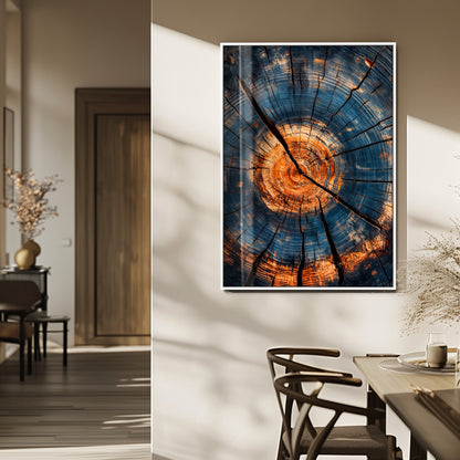 44185164-MGV-FP-48X32-3P_White-Tree Rings Wall Art Canvas Print, Framed Rustic Texture Art Picture Print, Wood Grain Perfect Rustic Industrial Decor Artwork