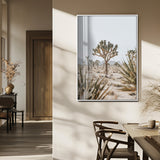61562259-MGV-FP-48X32-3P_White-Joshua Tree Canvas Wall Art – Desert Landscape, Minimalist Nature Photography, Large Framed Botanical Decor, Southwestern Canvas
