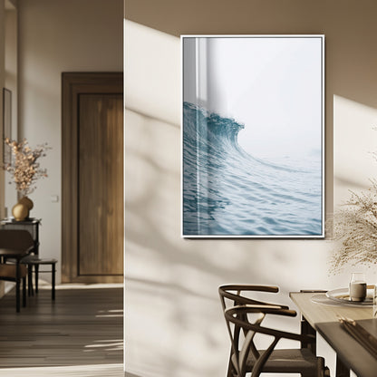 38699249-MGV-CV-24X36-Ocean Wave Wall Art – Minimalist Sea Canvas Print, Rising Surf and Misty Horizon Photography Decor for Bedroom, Living Room,