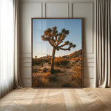 96503558-MGV-CV-24X36-Joshua Tree Wall Art Canvas Print, Framed Desert Sunset Art Picture Print, Golden Hour Light Perfect Southwestern Boho Decor
