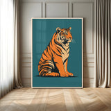 45688-MGV-CV-24X36-Tiger Wall Art – Bold Jungle Cat Canvas Print, Modern Wildlife Animal Decor for Living Room, Bedroom, Office or Nature Inspired