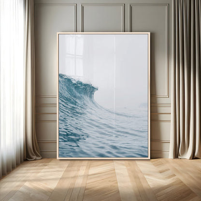 38699249-MGV-CV-24X36-Ocean Wave Wall Art – Minimalist Sea Canvas Print, Rising Surf and Misty Horizon Photography Decor for Bedroom, Living Room,