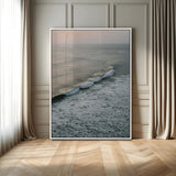88999168-MGV-CV-24X36-Ocean Waves Wall Art Canvas Print, Framed Coastal Serenity Art Picture Print, Relaxing Ocean Perfect Modern Coastal Decor Artwork