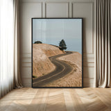 54702459-MGV-CV-24X36-Desert Road Wall Art Canvas Print, Framed Earthy Landscape Art Picture Print, Minimal Scenic Perfect Rustic Minimalist Decor