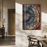 36357958-MGV-CV-24X36-Tree Ring Texture Wall Art Canvas Print, Framed Rustic Wood Decor Art Picture Print, Timber Wall Accent Perfect Rustic Farmhouse