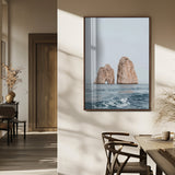 30730262-MGV-FP-48X32-3P_Walnut-Coastal Wall Art – Ocean Rock Formation Canvas Print, Dramatic Cliffs and Sea Photography Decor for Bedroom, Living Room, Office,