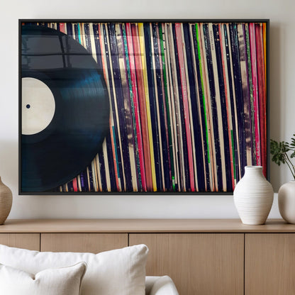 45029-MGV-FP-36X24-3P_Black-Misty Pine Forest Wall Art – Black and White Landscape Canvas Print, Foggy Trees Nature Photography, Modern Minimalist Decor for