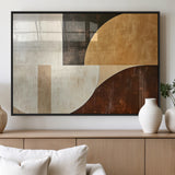 15030-MGV-FP-36X24-3P_Black-Wabi Sabi Wall Art Canvas Print, Framed Modern Abstract Art Picture Print, Minimalist Zen Perfect Minimalist Modern Decor Artwork