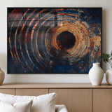 10017879-MGV-FP-36X24-3P_Black-Wood Tree Ring Wall Art Canvas Print, Framed Natural Wood Art Picture Print, Rustic Tree Slice Perfect Rustic Decor Artwork