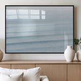 47814787-MGV-FP-36X24-3P_Black-Ocean Waves Wall Art Canvas Print, Framed Solo Surfer Art Picture Print, Wave Lines Perfect Minimalist Ocean Decor Artwork