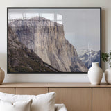 74506434-MGV-FP-36X24-3P_Black-El Capitan Wall Art Canvas Print, Framed Yosemite Cliff Art Picture Print, Sierra Nevada Perfect Sierra Minimalism Decor Artwork