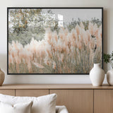 21826392-MGV-FP-36X24-3P_Black-Pampas Grass Wall Art Canvas Print, Framed Soft Pampas Art Picture Print, Pastel Grasses Perfect Soft Neutral Boho Decor Artwork
