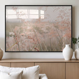 79164340-MGV-FP-36X24-3P_Black-Pastel Grasses Wall Art Canvas Print, Framed Soft Meadow Art Picture Print, Field in Breeze Perfect Pastel Minimal Decor Artwork