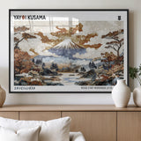 80111817-MGV-FP-36X24-3P_Black-Japanese Landscape Wall Art – Mount Fuji Autumn Canvas Print, Asian Inspired Nature Decor for Living Room, Bedroom, Office or