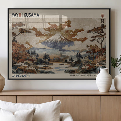 11778299-MGV-FP-36X24-3P_Black-Japanese Landscape Wall Art – Mount Fuji Canvas Print, Asian Inspired Nature Decor for Living Room, Bedroom, Office or Studio