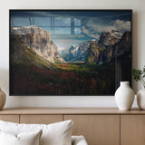 15244033-MGV-FP-36X24-3P_Black-Yosemite National Wall Art Canvas Print, Framed Mountain Landscape Art Picture Print, El Capitan Perfect Rustic Farmhouse Decor
