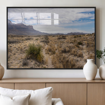 21606563-MGV-FP-36X24-3P_Black-Desert Mountain Wall Art – Southwest Landscape Photography Canvas Print, Rustic Nature Artwork Scenic Western Decor for Living