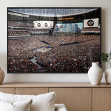 38616413-MGV-FP-36X24-3P_Black-Chicago Dome Stadium Wall Art – Futuristic Basketball Final Four Arena Canvas Print, Modern Sports Fan Decor for Man Cave or