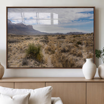 21606563-MGV-FP-36X24-3P_Walnut-Desert Mountain Wall Art – Southwest Landscape Photography Canvas Print, Rustic Nature Artwork Scenic Western Decor for Living