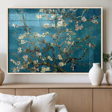 91714-MGV-FP-36X24-3P_Natural-Almond Blossoms Wall Art – Handcrafted Van Gogh Inspired Floral Canvas Print, Beautiful Nature Decor for Living Room, Bedroom, or