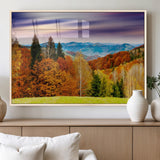 58007-MGV-FP-60X30-3P_Natural-Autumn Mountain Landscape Wall Art – Stunning Fall Forest Canvas Print, Cozy Nature Decor for Home or Office