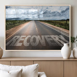 50743-MGV-FP-60X30-3P_Natural-Healing Road Wall Art – Motivational Highway Canvas Print, Inspirational Journey Decor for Office, Gym or Living Room