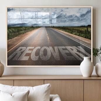 50743-MGV-FP-60X30-3P_Natural-Healing Road Wall Art – Motivational Highway Canvas Print, Inspirational Journey Decor for Office, Gym or Living Room