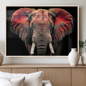54719-MGV-FP-36X24-3P_Natural-Elephant Wall Art – Majestic African Elephant Canvas Print, Wildlife Safari Animal Decor for Living Room, Bedroom, Office or Man