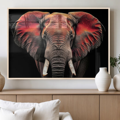 54719-MGV-FP-36X24-3P_Natural-Elephant Wall Art – Majestic African Elephant Canvas Print, Wildlife Safari Animal Decor for Living Room, Bedroom, Office or Man