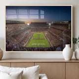17421-MGV-FP-60X30-3P_Natural-Kyle Field Wall Art Canvas Print, Framed Texas Stadium Art Picture Print, Kyle Field Stadium Perfect Sport Room Decor Artwork