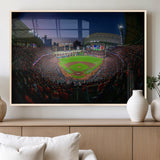 44322-MGV-FP-36X24-3P_Natural-Minute Maid Park Wall Art Canvas Print, Framed Houston Astros Stadium Art Picture Print, Houston Astros Field Perfect Sports Room