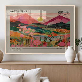 18304-MGV-FP-36X24-3P_Natural-Sunset Mountain Landscape Wall Art – Panoramic Abstract Nature Canvas Print, Vibrant Wall Decor for Living Room, Bedroom, Office,