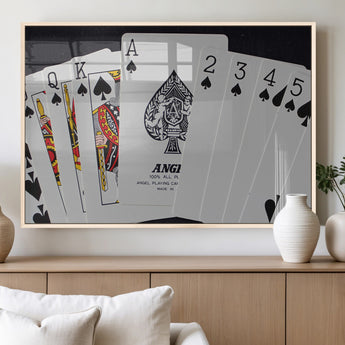 56787-MGV-FP-60X30-3P_Natural-Playing Cards – Classic Poker Deck with Spades, Standard Size Durable Casino Quality Card Set for Magic Tricks, Blackjack, Bridge,