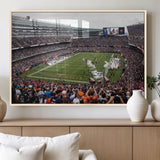 18347149-MGV-FP-36X24-3P_Natural-Soldier Field Wall Art – Chicago Bears Football Stadium Canvas Print, Game Day Sports Decor for Man Cave, Bar, Office, or Living