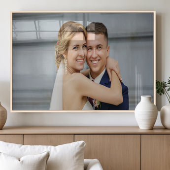 CSTM6030-MGV-FP-36X24-3P_Natural-Custom Canvas Wall Art – Personalized Photo Print for Wedding, Anniversary or Gift, Ready to Hang Canvas for Home Decor