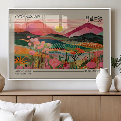 18304-MGV-FP-36X24-3P_White-Sunset Mountain Landscape Wall Art – Panoramic Abstract Nature Canvas Print, Vibrant Wall Decor for Living Room, Bedroom, Office,