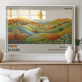 33864-MGV-FP-60X30-3P_White-Pointillism Yayoi Wall Art Canvas Print, Framed Yayoi Kusama Art Picture Print, Yayoi Kusama Dot Perfect Abstract Nature Decor