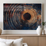 10017879-MGV-FP-36X24-3P_White-Wood Tree Ring Wall Art Canvas Print, Framed Natural Wood Art Picture Print, Rustic Tree Slice Perfect Rustic Decor Artwork